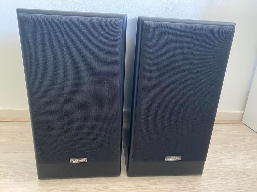 AudioLab MATCH luidsprekers nederlandse vintage top speakers, Audio, Tv en Foto, Gebruikt, 60 tot 120 watt, Front, Rear of Stereo speakers