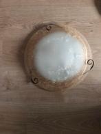 Plafond lamp, Ophalen of Verzenden, Gebruikt, Glas