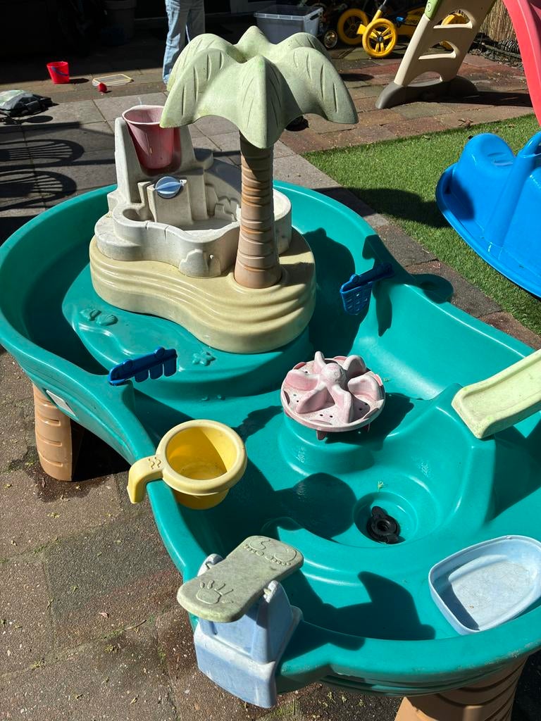 Watertafel met accessoires, Ophalen, Gebruikt