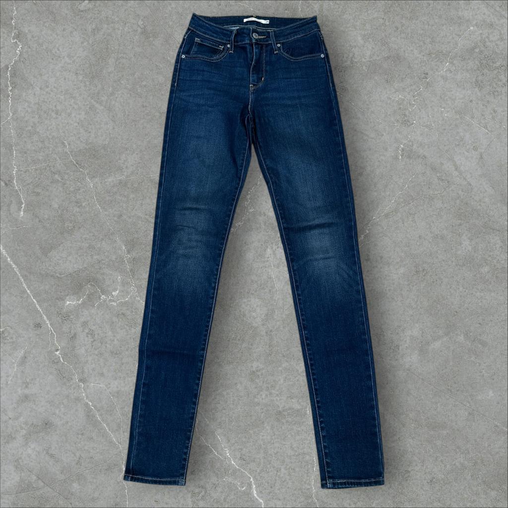 Levi’s Blue Denim High Rise Skinny Jeans Size W25 L32, Ophalen of Verzenden, Zo goed als nieuw, Blauw, W27 (confectie 34) of kleiner