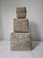 Kralen offermand Krem uit Bali, Overige materialen, Mand, Vierkant, Ophalen of Verzenden