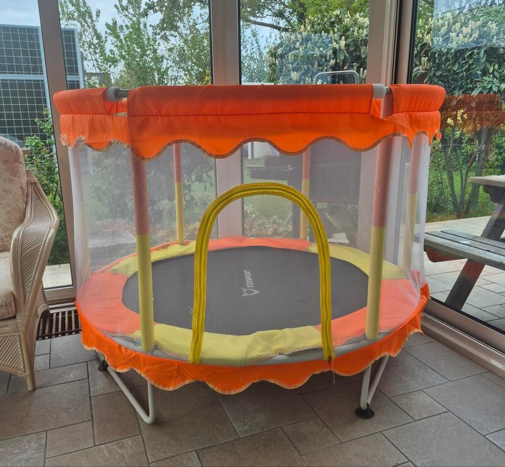 FOXSPORT Kinder Trampoline met veiligheidsnet, Ophalen