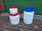 3 Curtec plastic containers met schroefdeksel, Ophalen, Minder dan 50 cm, Minder dan 50 cm
