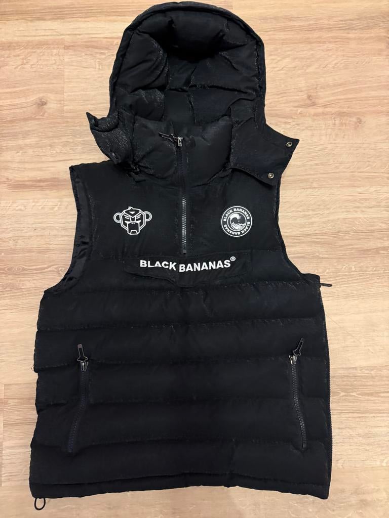 Black Bananas Bodywarmer Zwart Maat S, Kleding | Heren, Ophalen of Verzenden, Nieuw, Maat 46 (S) of kleiner, Zwart