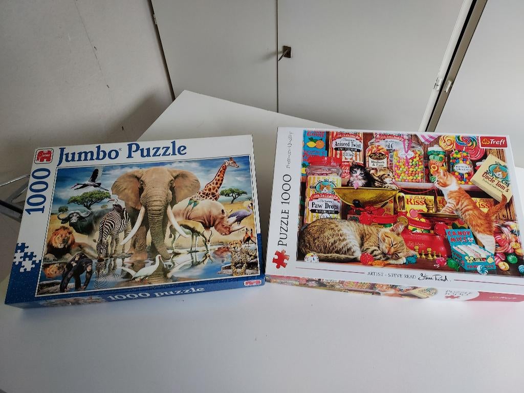 Te koop: Jumbo en Treft puzzel 1000 stukjes, Ophalen, 500 t/m 1500 stukjes, Gebruikt, Legpuzzel