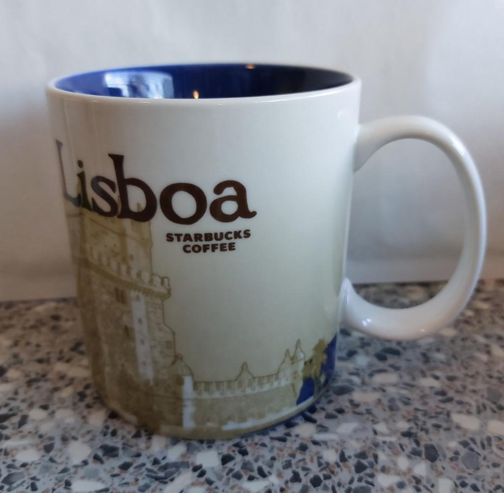 Starbucks Coffee mug beker mok Lisboa Collector Series, Keramiek, Ophalen of Verzenden, Zo goed als nieuw, Overige stijlen