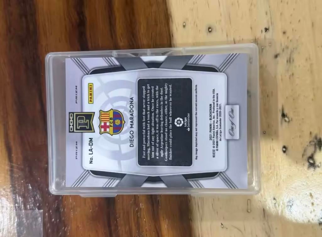 Diego Maradona FC Barcelona Panini Prizm Spelerskaart, Ophalen of Verzenden, Zo goed als nieuw, Buitenlandse clubs, Spelerskaart