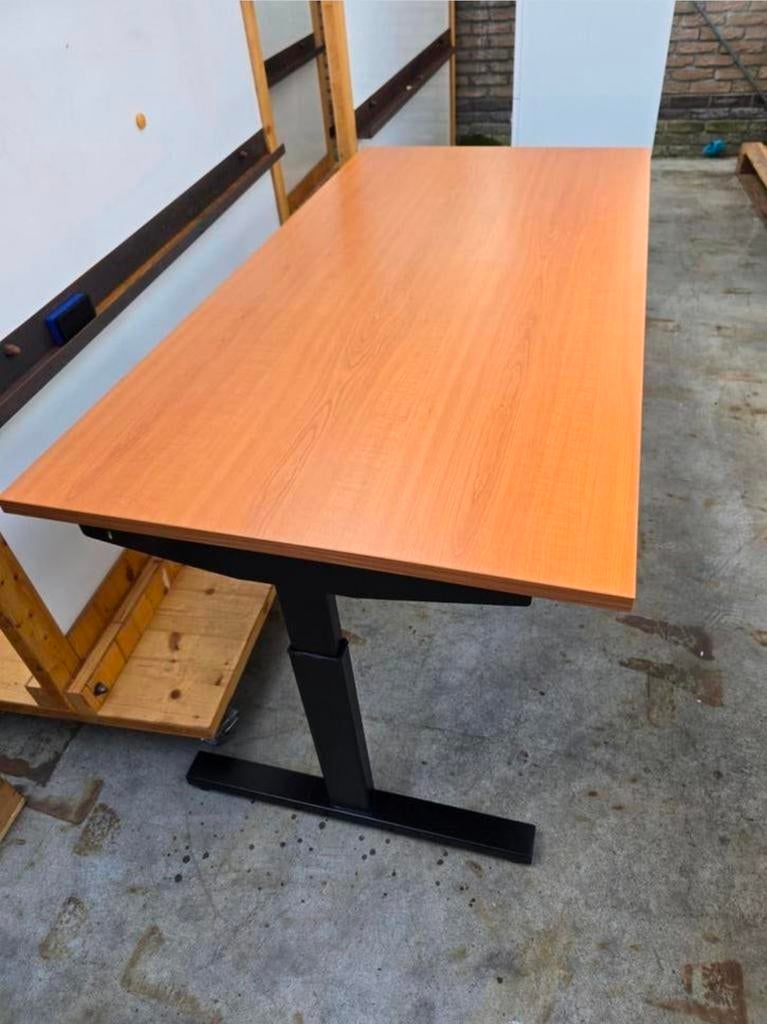 Bureau tafels 80x160 in hoogte verstelbaar., Ophalen of Verzenden, In hoogte verstelbaar
