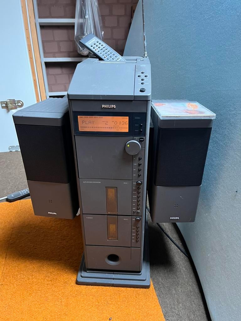 Philips stereo turbo, Audio, Tv en Foto, Stereo-sets, Ophalen of Verzenden, Zo goed als nieuw, Philips