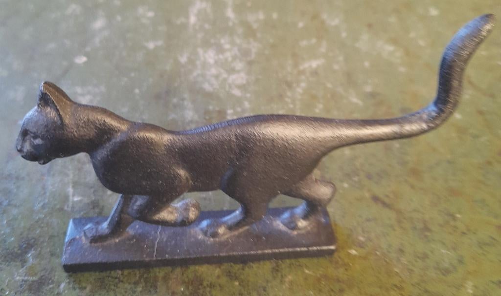 Kat   Laarsschraper - Franklin Mint Curiosakabinet Katten, Verzenden, Zo goed als nieuw, Dier