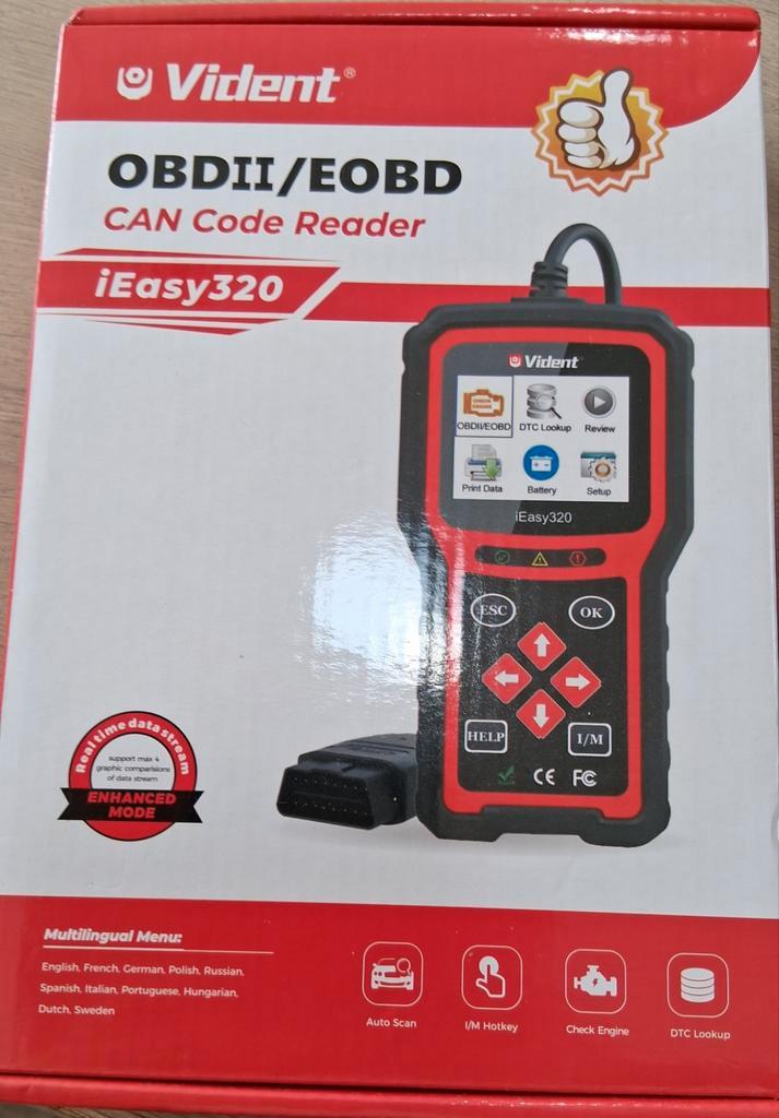 Vident iEasy320 OBDII/EOBD CAN Code Reader, Auto diversen, Autogereedschap, Nieuw, Ophalen of Verzenden