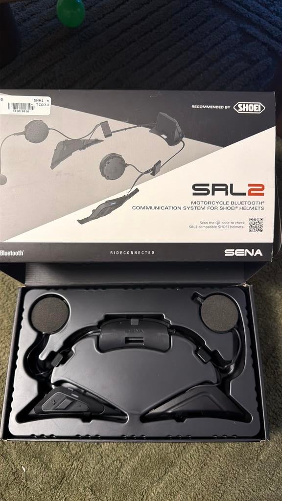 Sena SRL2 communicatiesysteem voor Shoei helmen, Motoren, Accessoires | Navigatiesystemen, Ophalen of Verzenden, Zo goed als nieuw