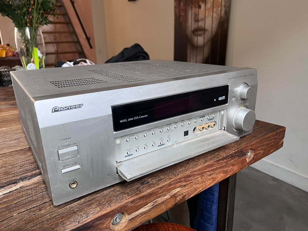 Pioneer 6.1 kanaals tuner versterker 100 watt per kanaal, Ophalen, 60 tot 120 watt, Pioneer, Gebruikt