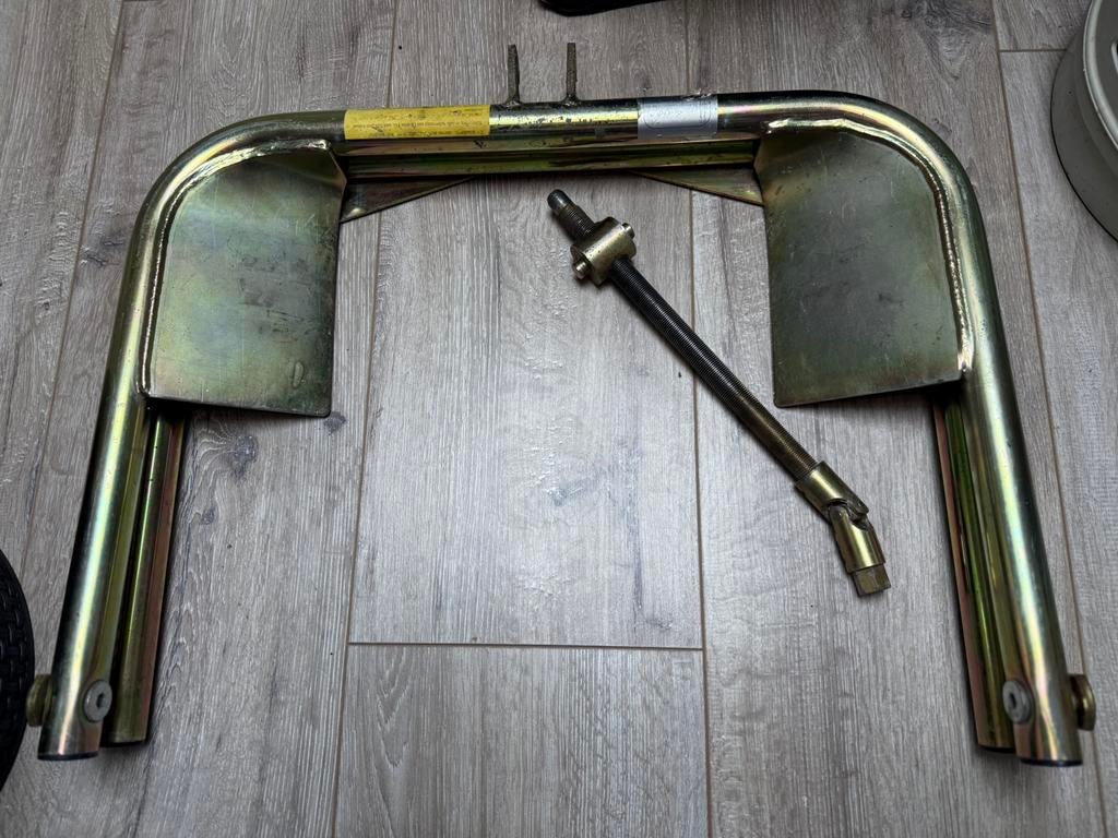 caravan leveler, Ophalen