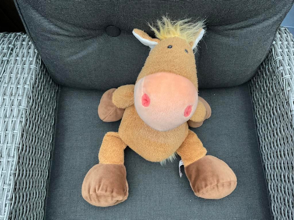 Zgan, niet kapot, beetje verkleurd, NICI paard knuffel 45cm, Ophalen, Zo goed als nieuw, Paard