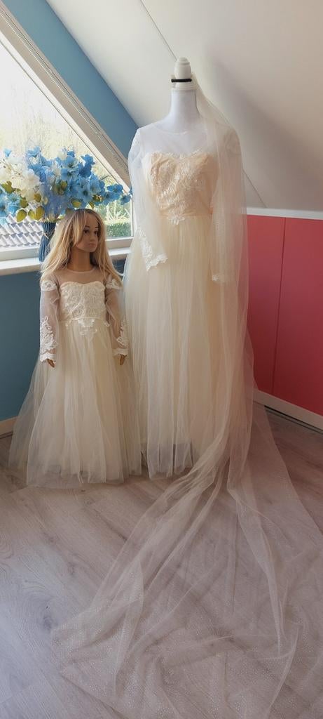 Grote partij bruidsjurken, bruidsmeisjes jurken, accessoires, Ophalen, Trouwjurk