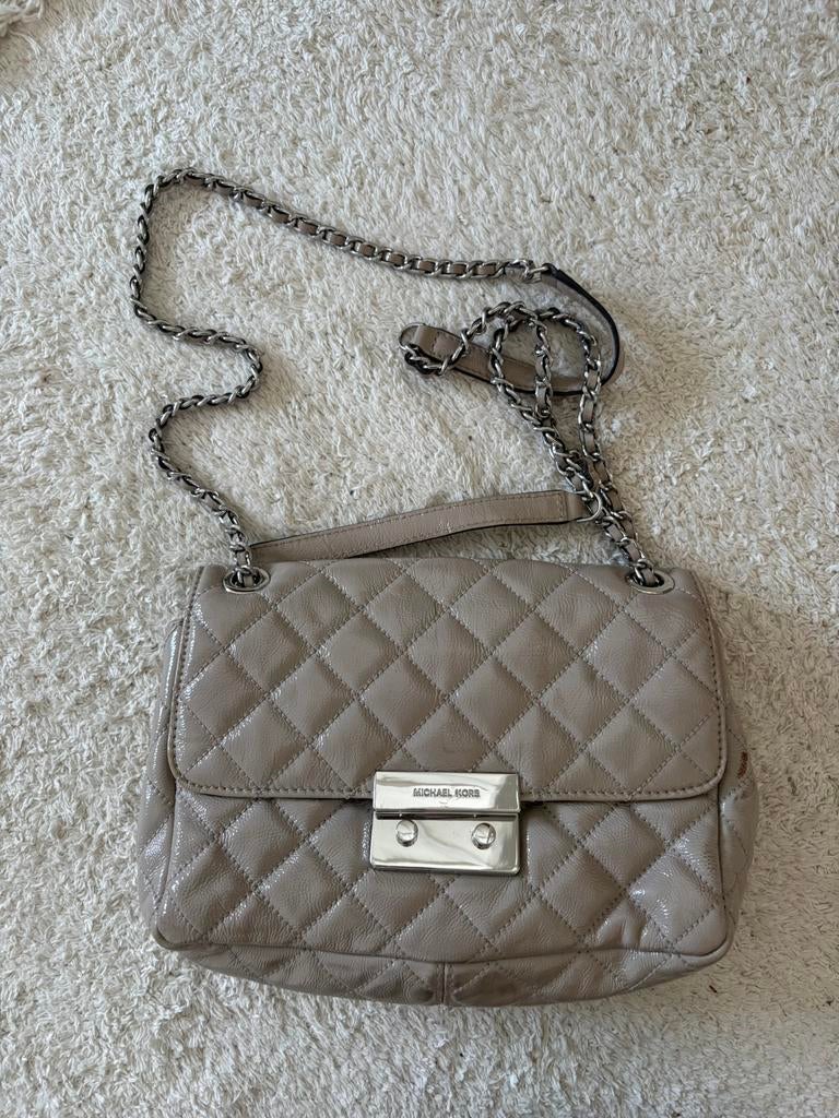 Michael kors laktas, Ophalen of Verzenden, Zo goed als nieuw, Zwart, Handtas
