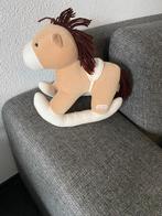 Tiamo knuffel hobbel paard met zacht geluidje, Ophalen of Verzenden, Gebruikt, Paard