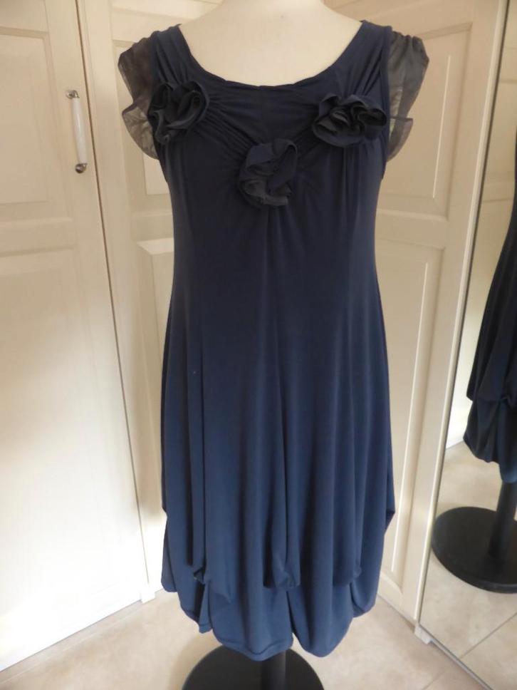 cocktail jurk donkerblauw maat 38, Kleding | Dames, Jurken, Gedragen, Maat 38/40 (M), Blauw, Boven de knie, Ophalen of Verzenden