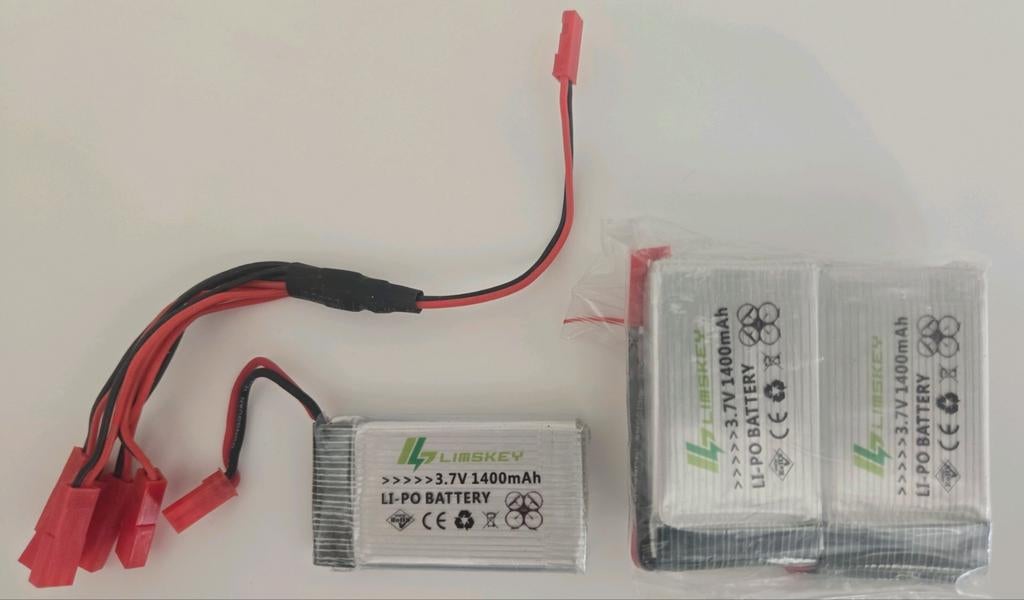 Li-Po Batterij 3.7V 1400mAh voor Drone/RC (5x), Ophalen of Verzenden, Nieuw