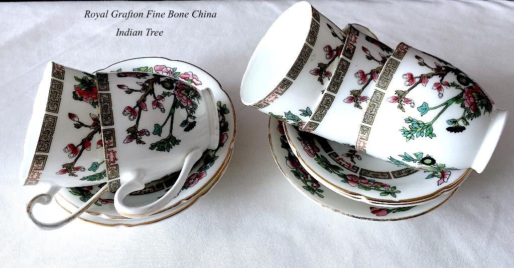 5 kop & schotels samen € 45 Royal Grafton Indian Tree, Antiek en Kunst, Ophalen