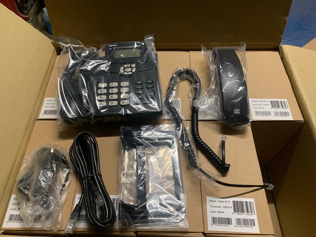 Nieuwe Tiptel 3210 VoIP telefoons, Telecommunicatie, Datacommunicatie en VoIP, Ophalen of Verzenden, Nieuw
