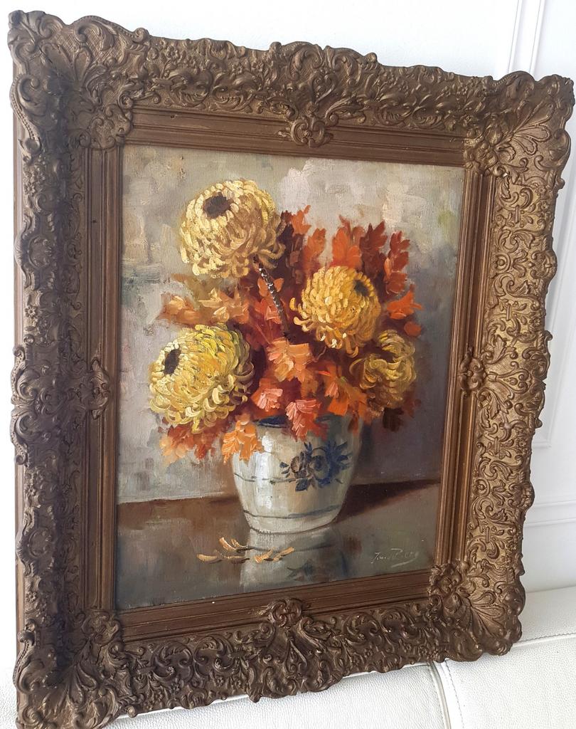 Schilderij  Jos van den Berg in baroklijst., Antiek en Kunst, Kunst | Schilderijen | Klassiek, Ophalen of Verzenden