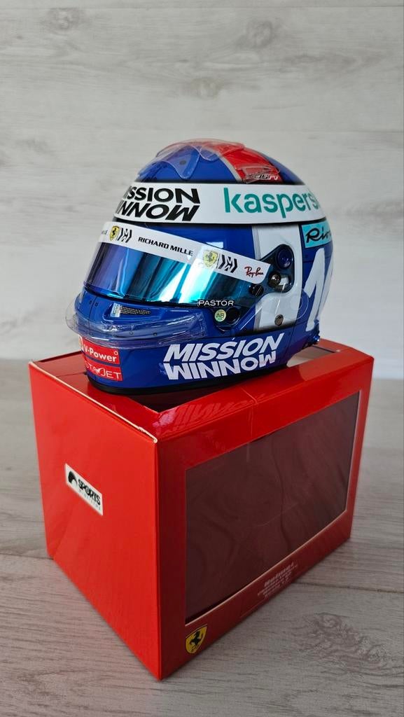 Charles Leclerc Scuderia Ferrari Monaco GP 2021 helm 1:2, Ophalen of Verzenden, Nieuw, Formule 1