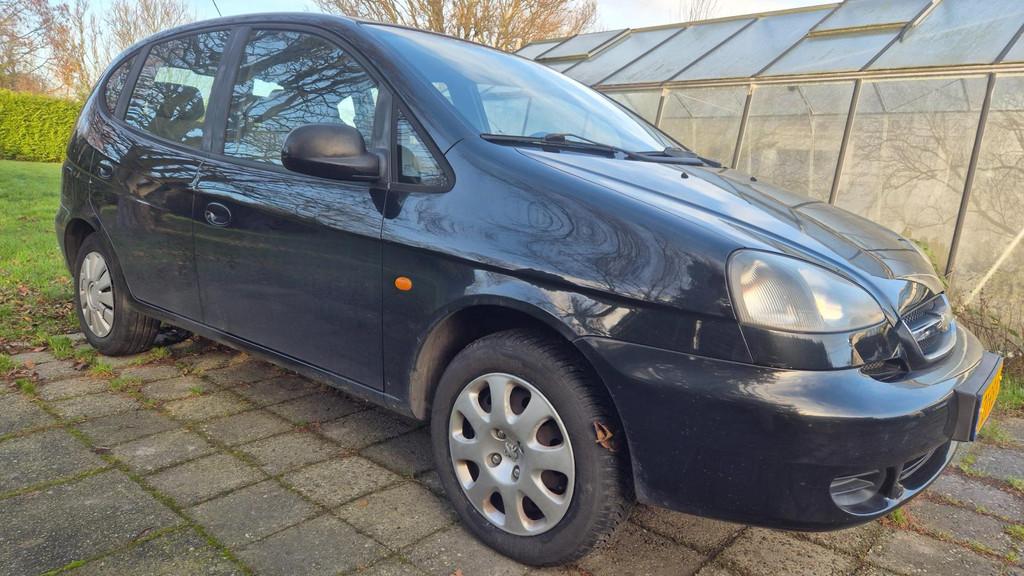 Chevrolet Tacuma 1.6-16V Spirit 117936 KM NIEUWE APK, Auto's, Chevrolet, Voorwielaandrijving, Gebruikt, Zwart, Origineel Nederlands