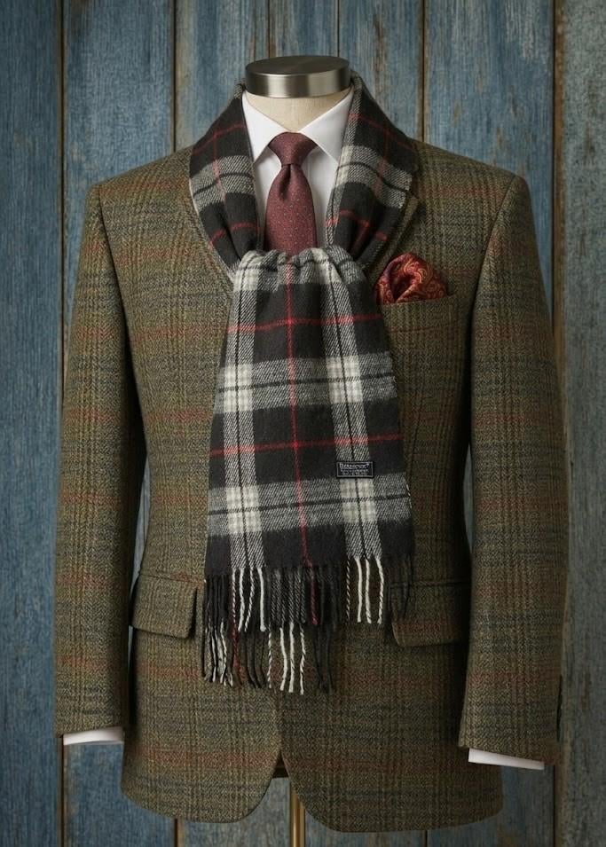 Burberrys vintage cashmere sjaal unisex, Overige maten, Ophalen of Verzenden, Sjaal, Gedragen