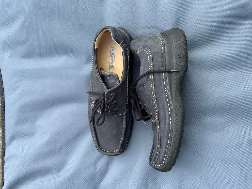 Wolky heren schoenen 43, Blauw, Ophalen of Verzenden, Zo goed als nieuw, Veterschoenen