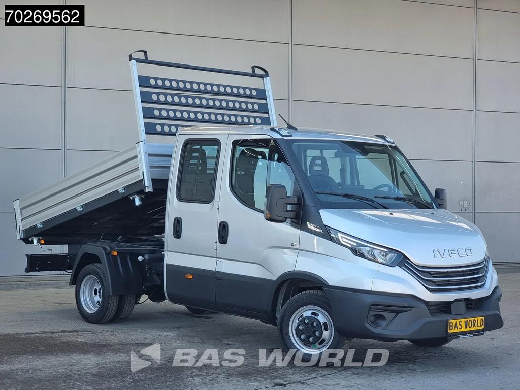 Iveco Daily 35C21 BPM Vrij 3 zijdige Kipper Dubbel Cabine 21, Auto's, Bestelauto's, Automaat, Stof, Euro 6, Iveco
