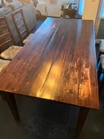Bruine eetkamertafel met lades, Huis en Inrichting, Tafels | Eettafels, Ophalen, Gebruikt, 50 tot 100 cm, 150 tot 200 cm