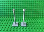 Lego support tile + bar - Lichtgrijs (Lego onderdelen), Lego, Gebruikt, Lego, Onbekend