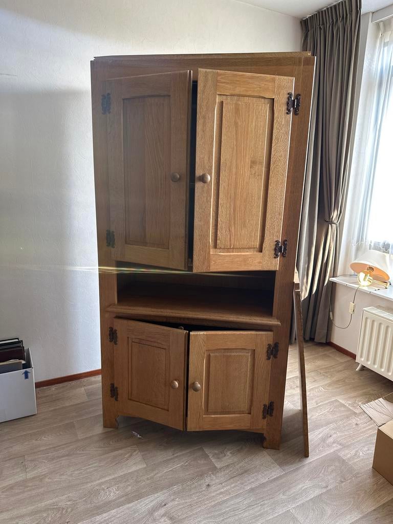 Eikenhouten Oisterwijk kast 1 deel, Ophalen, Gebruikt