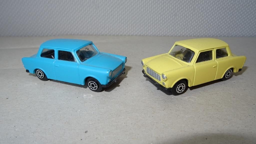 Twee miniatuur Trabantjes, Ophalen of Verzenden, Zo goed als nieuw, Auto, Overige merken