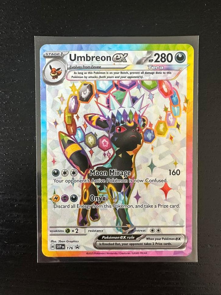 Pokémon Umbreon EX SVP176, Hobby en Vrije tijd, Verzamelkaartspellen | Pokémon, Zo goed als nieuw, Ophalen of Verzenden