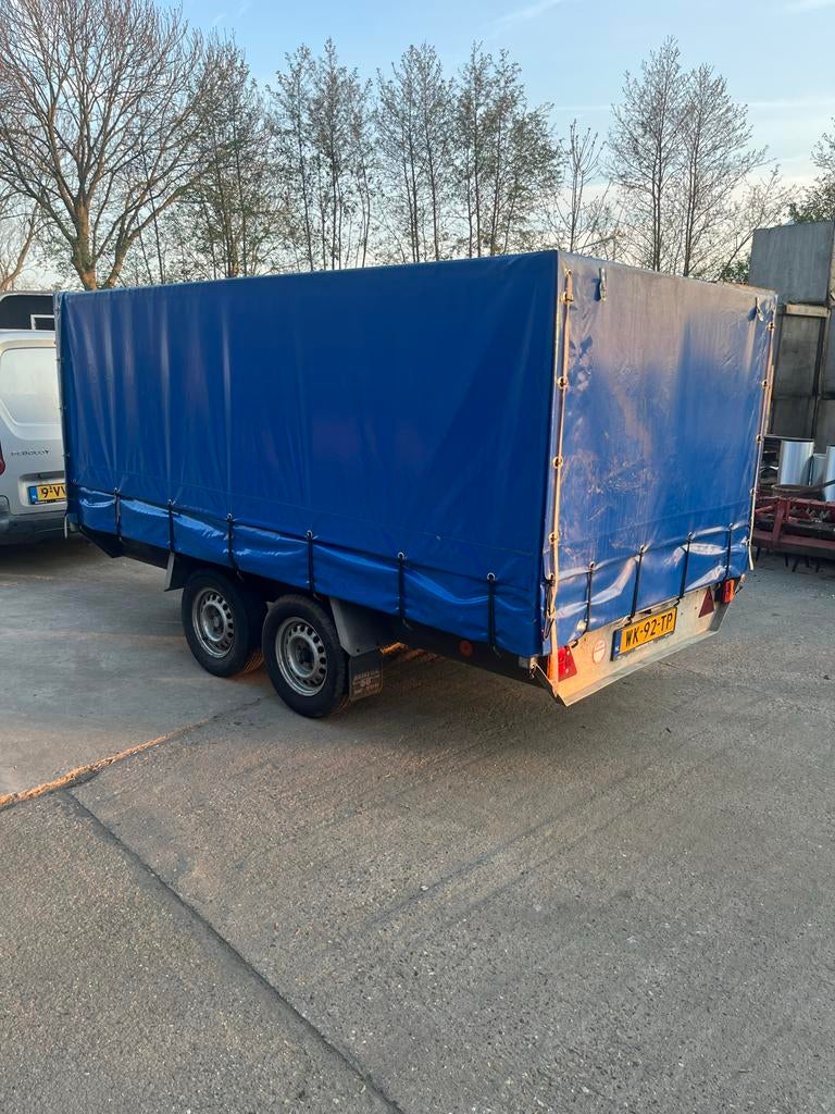 Blauwe huif voor aanhanger - Bescherm uw lading!, Ophalen of Verzenden, Gebruikt