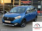 Dacia Lodgy 1.2 TCe Stepway CRUISE NAVI CAMERA PARK.SENS., Auto's, Dacia, Voorwielaandrijving, Stof, Gebruikt, Zwart