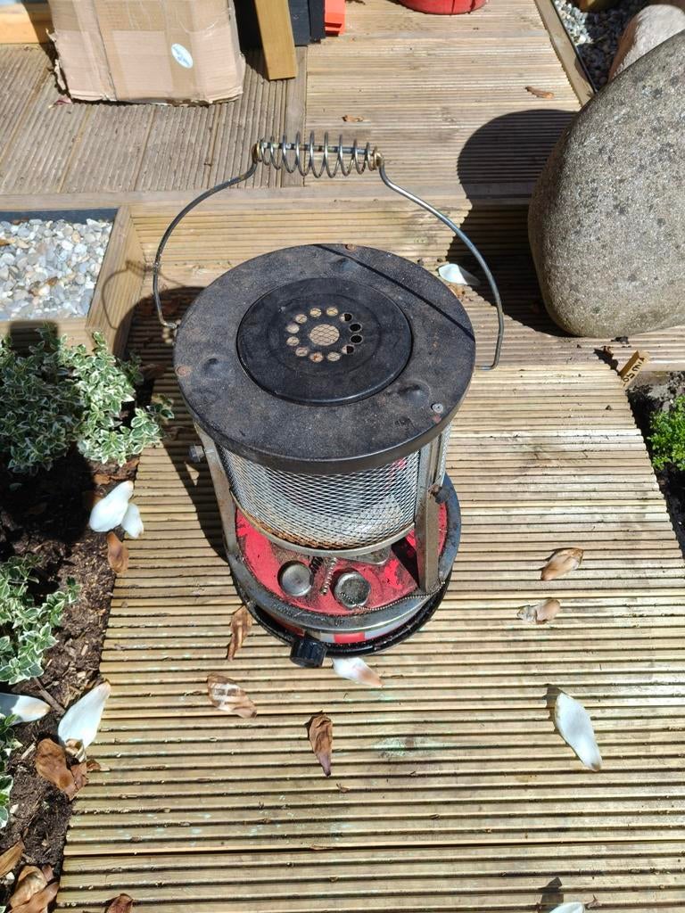 Futsi Petroleumkachel met kous - Gebruikt maar werkend, Ophalen