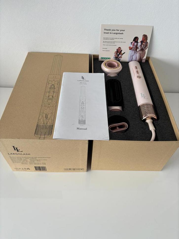 Largolash ProAirstyler 6in1Krultang Krulborstel Stijlborstel, Sieraden, Tassen en Uiterlijk, Uiterlijk | Haarverzorging, Nieuw