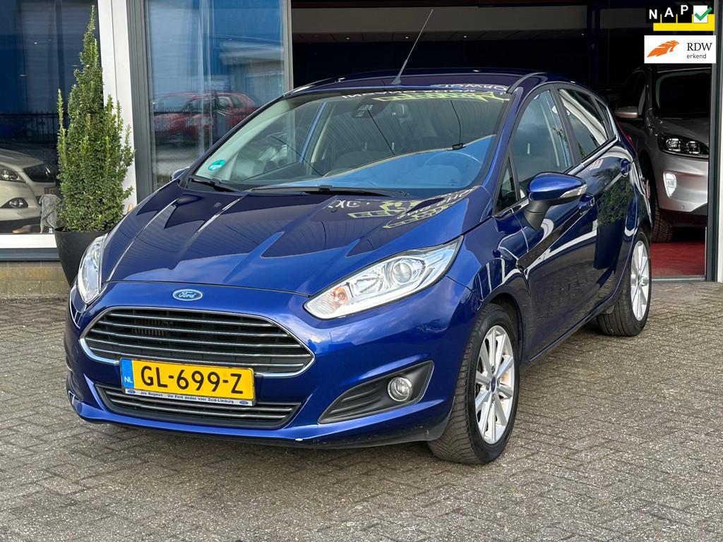 Ford Fiesta 1.0 Titanium - 101pk - 1 Ste Eigenaar !, Voorwielaandrijving, 101 pk, Euro 6, Blauw