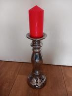 Zilverlook kandelaar 38cm hoog mierlo, Antiek en Kunst, Ophalen, Koper of Brons