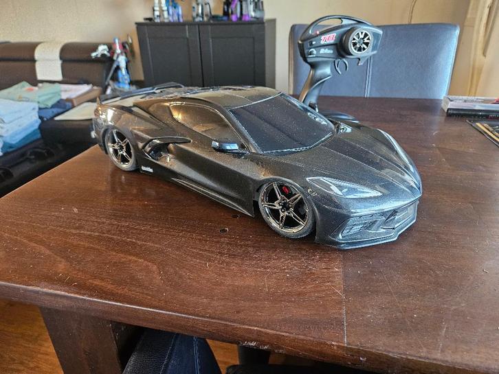 2X Traxxas corvette stingray 1:10, Hobby en Vrije tijd, Modelbouw | Radiografisch | Auto's, Zo goed als nieuw, Auto onroad, Elektro
