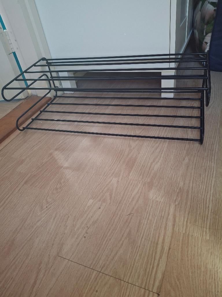 Ikea fran schoenenrek zwart 4 stuks  vintage, Huis en Inrichting, Ophalen, Gebruikt