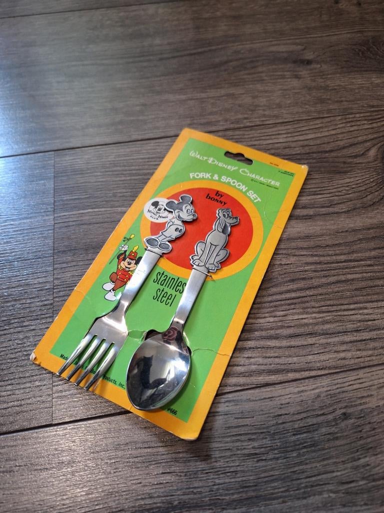Disney vork en lepel set origineel in verpakking, Ophalen