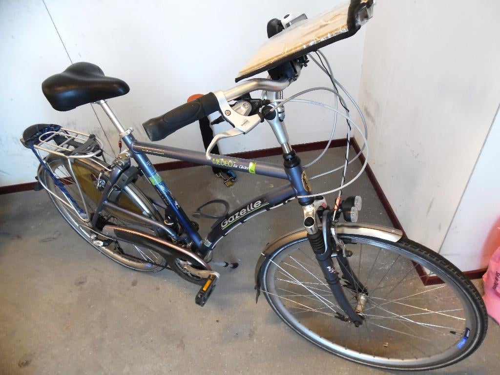 Gazelle herenfiets Medeo Air Glider, Ophalen, Gebruikt, Velgrem, Versnellingen