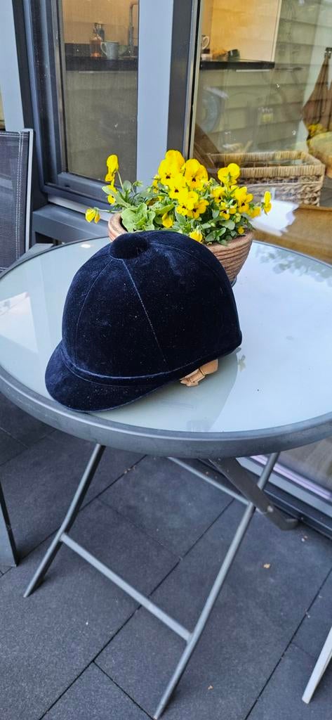 Charles Owen Cap Hampton Navy (blauw) maat 54, Dieren en Toebehoren, Paardrijkleding, Ophalen of Verzenden, Zo goed als nieuw
