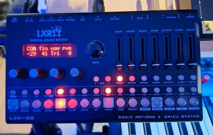 erica LXR 02 Drumsynth, Ophalen, Zo goed als nieuw, Overige aantallen, Overige merken