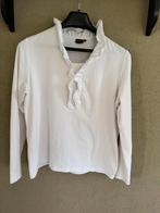 Wit shirt Lady day met sierlijke kraag - Maat L, Wit, Maat 42/44 (L), Ophalen of Verzenden, Zo goed als nieuw